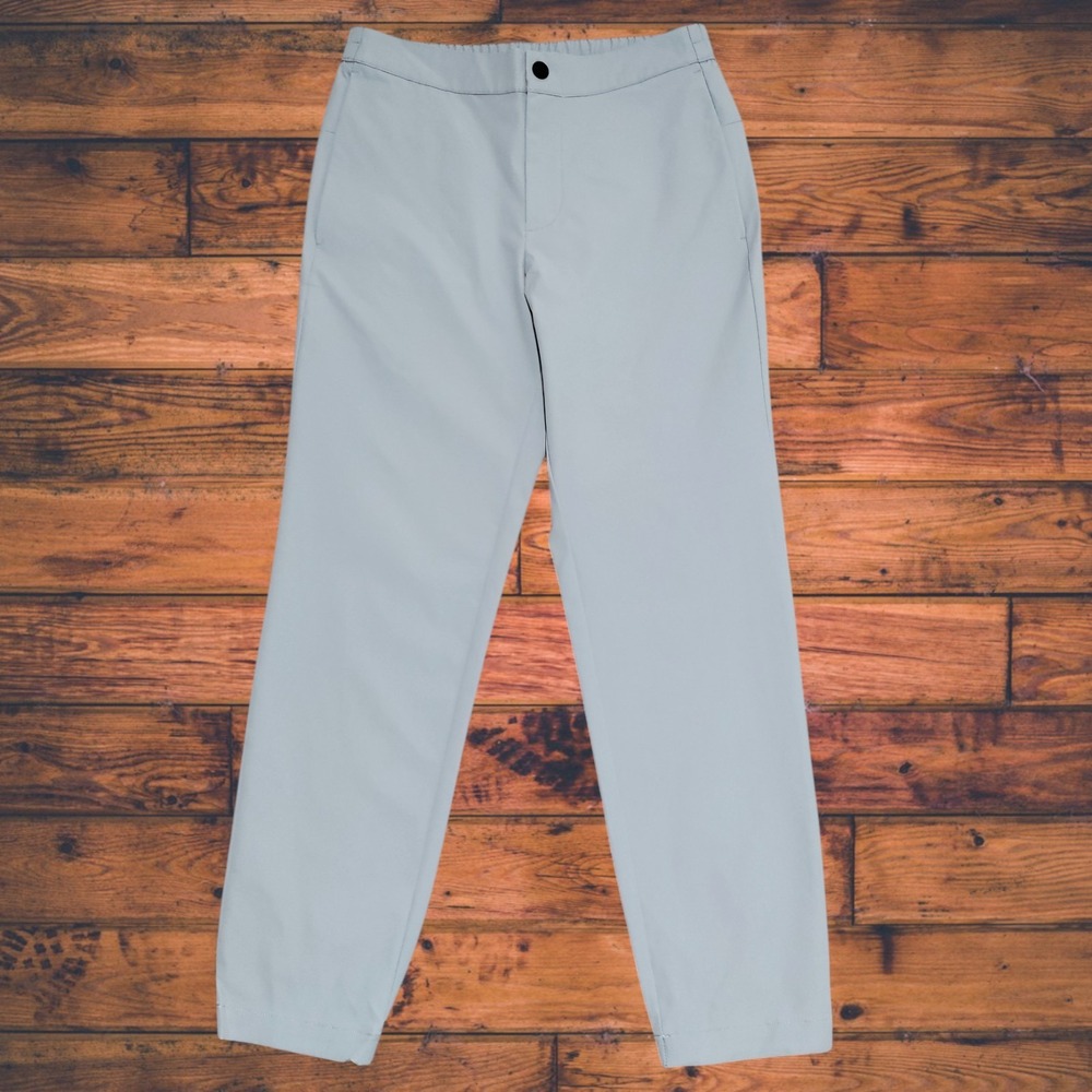 Banana Republic Mens Motion Tech‎ Hybrid Pants 30x29 Light Grey Water Repellant